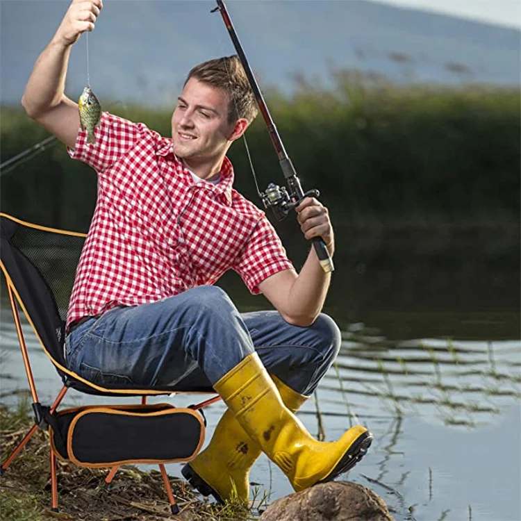
Easy To Carry Portable Camping Chair Folding Metal Fishing Chair 