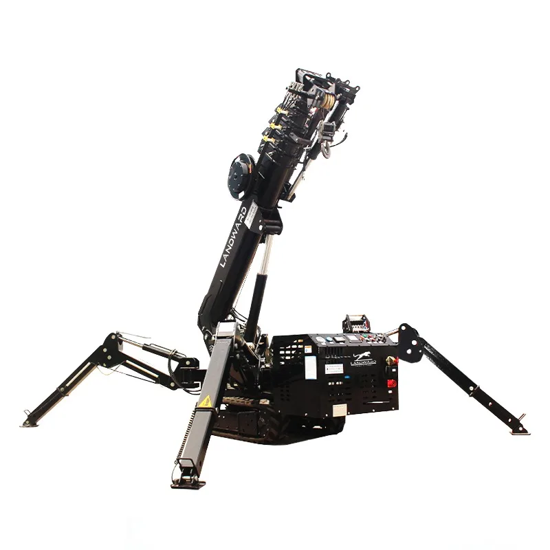 1 Ton 3 Ton 5 Ton 8 Ton Hydraulic Spider Crane Telescopic Boom Mini Folding Construction Crane