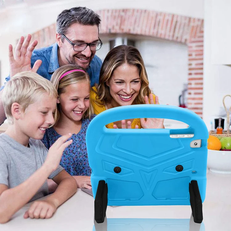 Kids EVA Shockproof Handle Protector Stand Cover Rubber Silicone Tablet Case For iPad 10.2 Pro 11 2020 Mini 5 T290