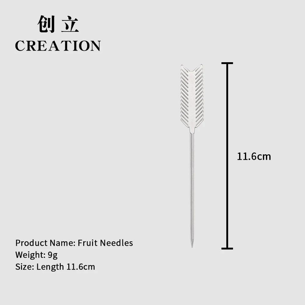 Factory direct stainless steel Four Leaf Clover metal party cocktail ice picks