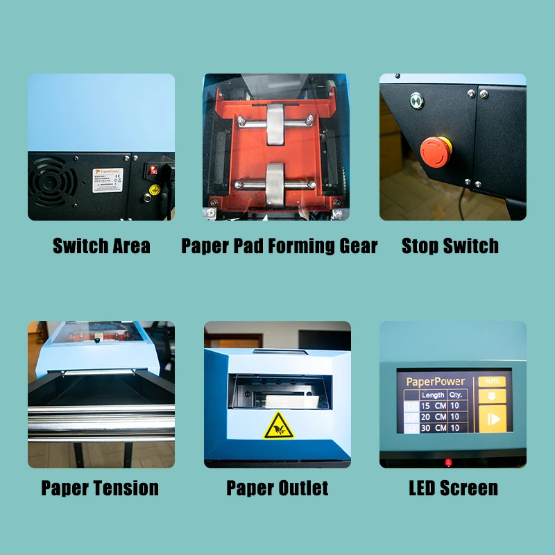 2024 New Release Packaging Protective Making Pad Cushion System Kraft Paper Void Fill Machine