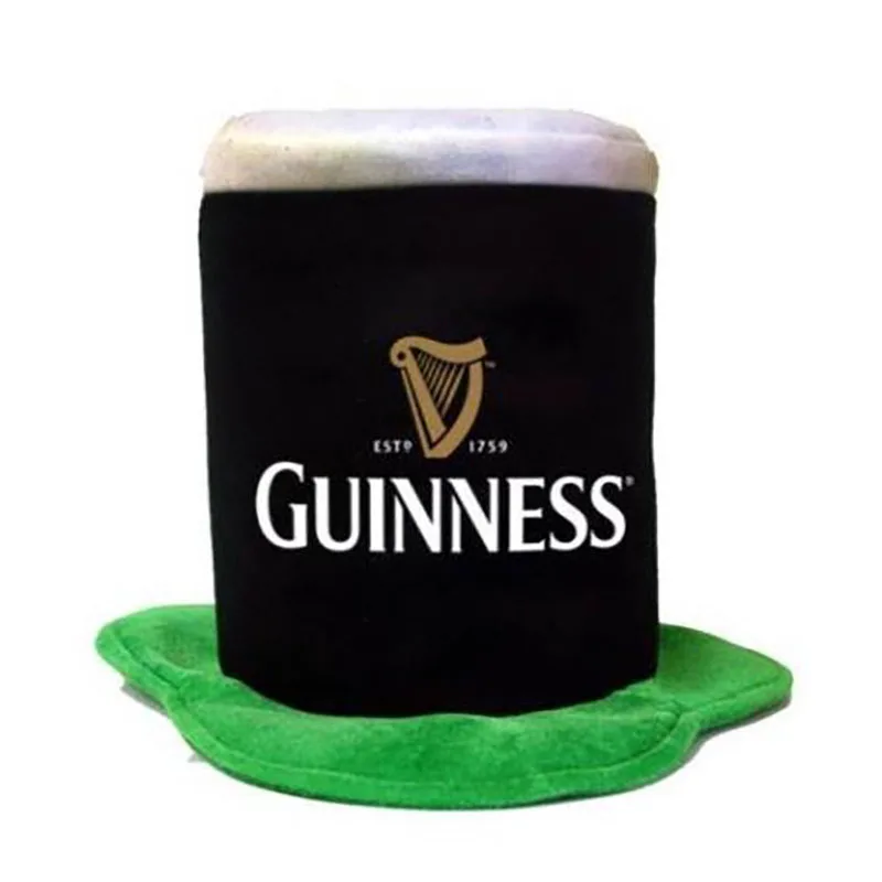 Индивидуальные бархат Guinness светого Патрика день шапка рекламные оптовые дешевые горячие продажи шляпа с логотипом