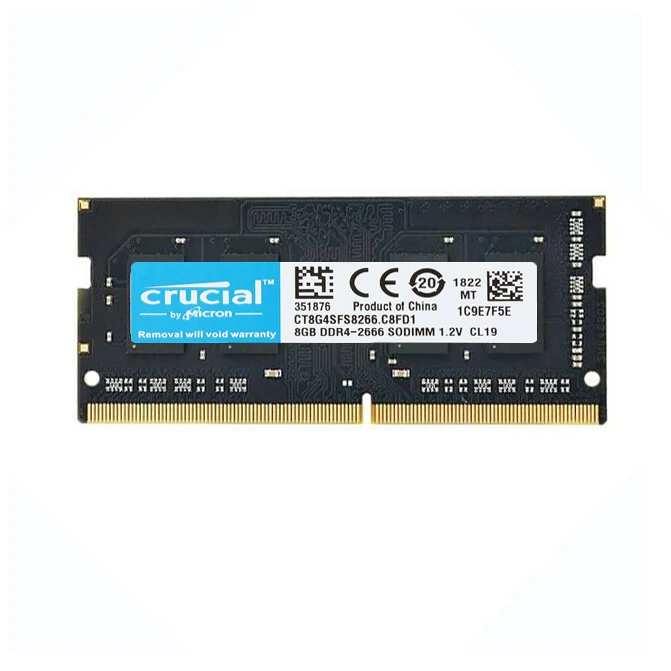  Оперативная память для ноутбука Micron DDR4 4 ГБ/8 ГБ/16 ГБ 2666 МГц