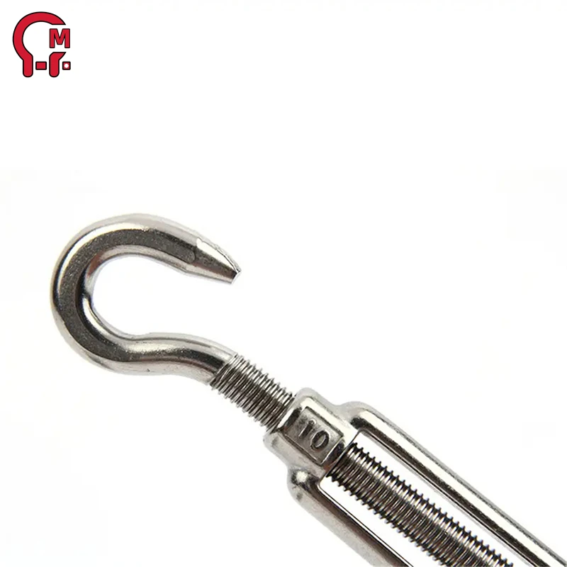 HLM Heavy Duty Turnbuckle M6 Turn Buckle for Railing Terminal Closed Body Turnbuckle Rigging Us Type