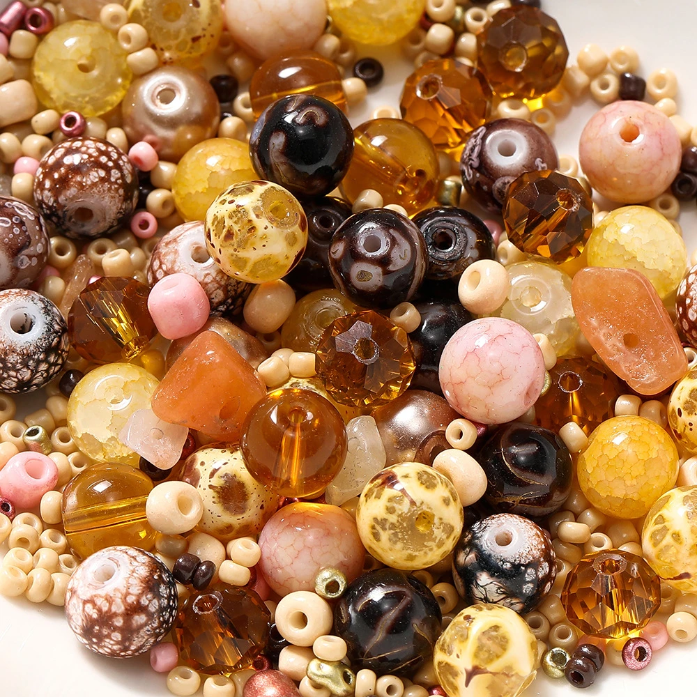 K26 DIY Handmade Charms Crafts Round Crystal Glass Beads 6~8MM Lavender Purple Natural Stone Pony Beads For Jewelry Making