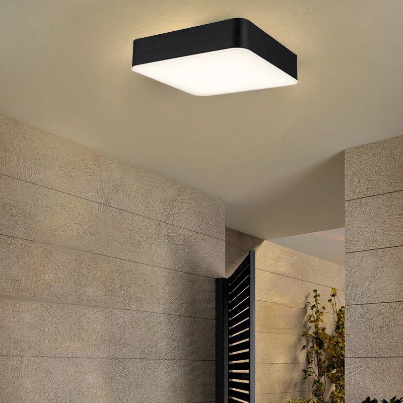 P3052 Square Led Ceiling Light/ip65 Bathroom led Flush Mount Light Shape SMD