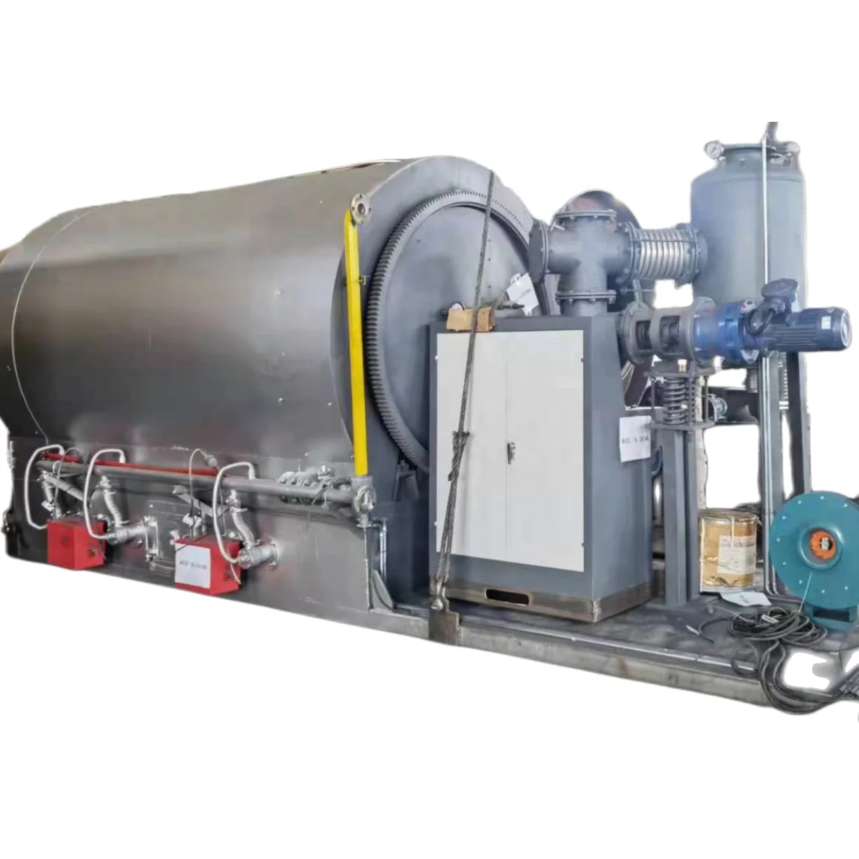 Eco-friendly semi-continuous waste tire/rubber/plastic pyrolysis gasoline diesel machine