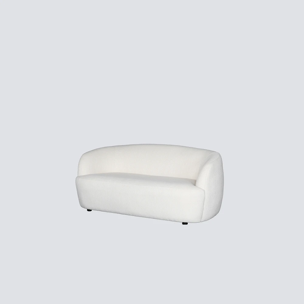 NS FURNITURE Modern Design White Boucle Living-room Sofa Chair Nordic Comfortable Couch Club Sofa for 3 2 Seats Home Furniture