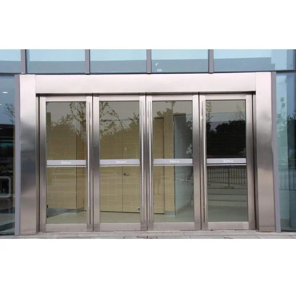 High quality entrance stainless steel gold mirror glass door frame