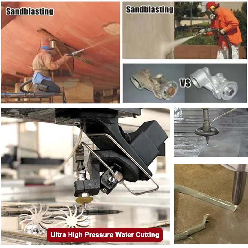 Chinese Factory Direct Supply Waterjet Garnet Carbide/Silicon Carbide/Al2O3 Blasting Media Powder Grit for Water Filtration