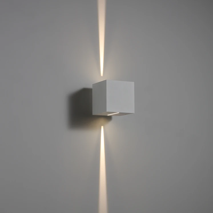 90degree beam angel IP65 Waterproof 2x3 6W led wall lamps& led lighting