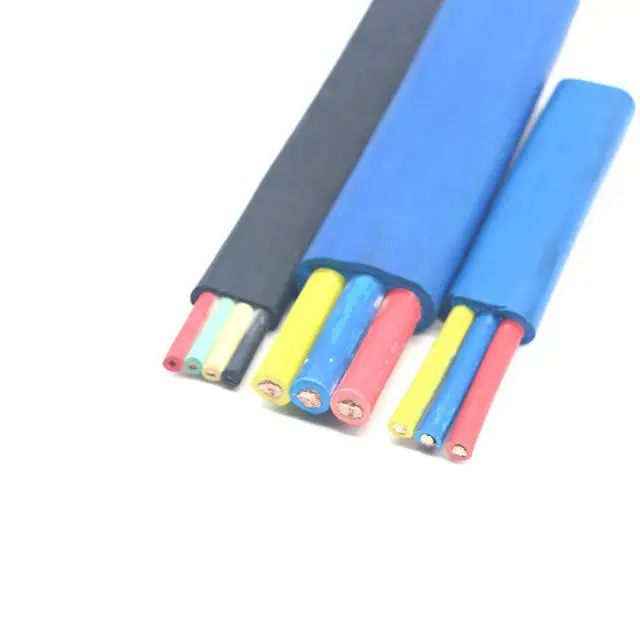 12AWG плоский 3-ядерный 4-ядерный погружной кабель насоса