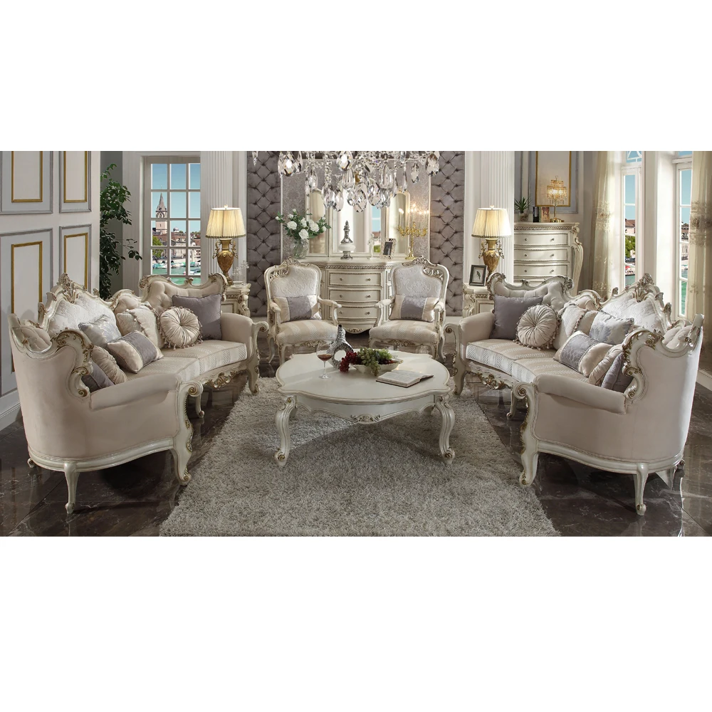 Three Seat Semicircle Sofa Leather with Cafe Table Living Room Set Made in China
