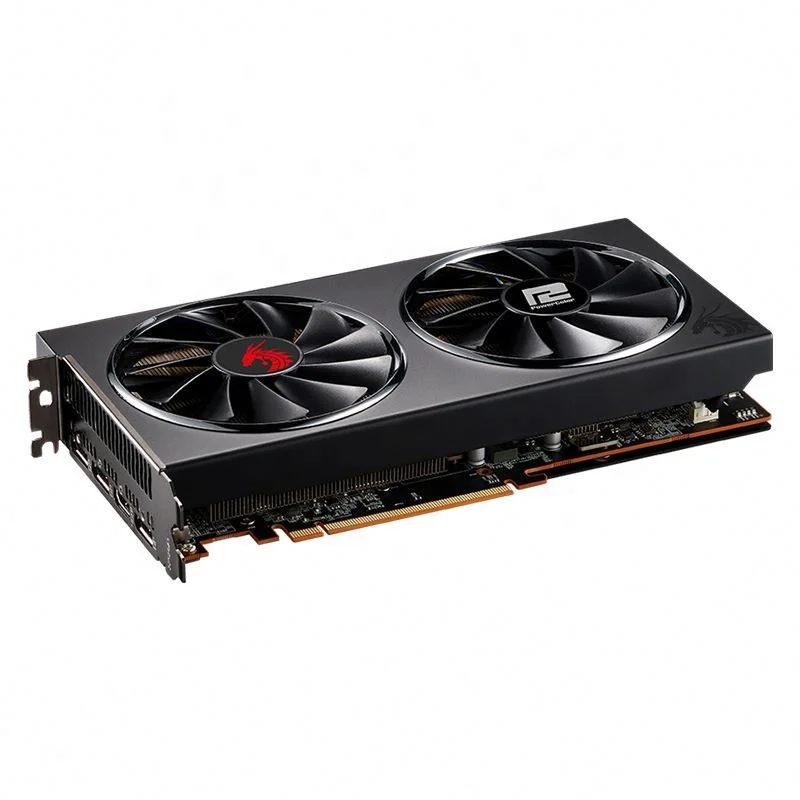  2021Original 100% Genuine PowerColor 5700XT 5600XT RX590 AMD Radeon RX VEGA 64 Red Devil 8GB HBM2 Graphics