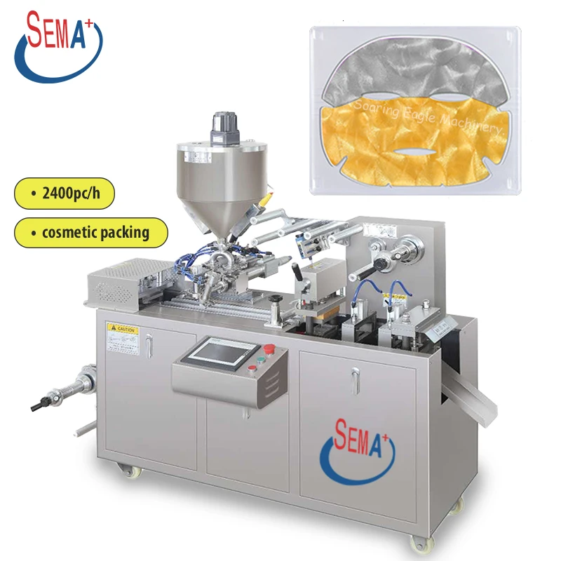 China manufacturer automatic hydrogel face mask blister packing machine with low price