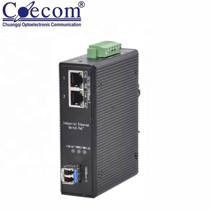 
ROHS 100M Fiber Converter LC Fiber to Lan Converter SFP Single Mode 2 Port Optical Fiber Converter 20km 