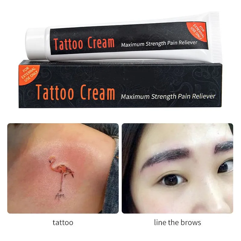 Hot Selling Good Quality Organic Gentle Efficient Numb Cream Relieve Pain Care Tattoo Numbing Cream