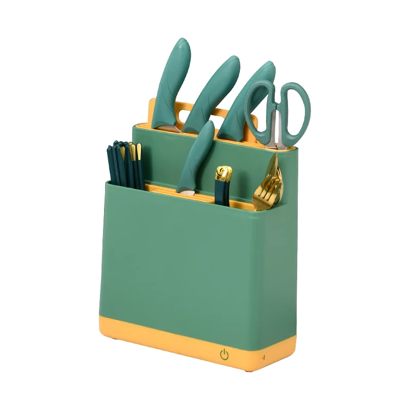 Custom Logo Kitchen Essentials Knife Chopsticks Dish Smart Tableware Drainer Ultraviolet Disinfect Automatic Dryer Holder Board