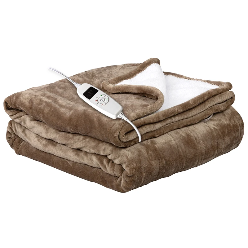 Hot sale in this time heated blanket electric throw hot electric over blanket