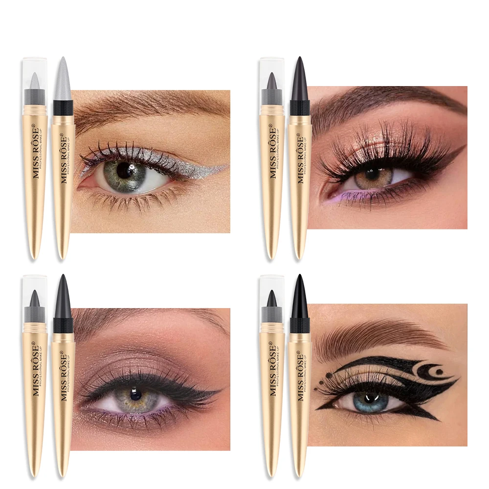 Custom Logo Gel Eyeliner Organic Long Lasting Creamy Eye Liner Pen Waterproof Private Label Soft Cream Eyeliner Kajal Pencil