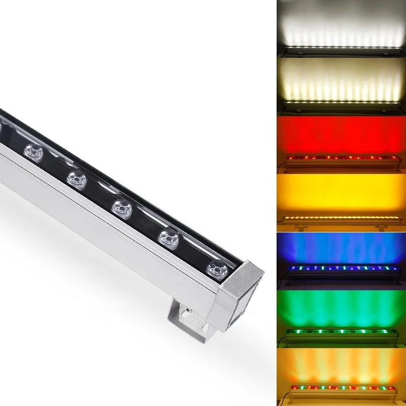 
DMX512 controller 48w 64w color changing dimmable ip65 outdoor led rgb wall washer light 
