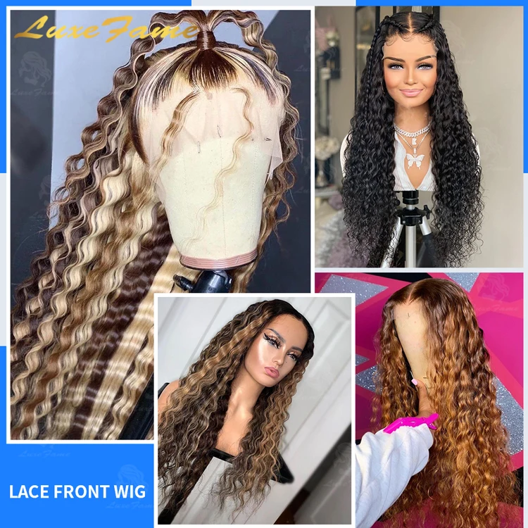 
Luxefame Transparent 13x6 Brazilian Frontal Deep Wave Wig,Hd Lace Front Wig 13x6,Virgin Hair Full Hd Lace Wig Vendor 