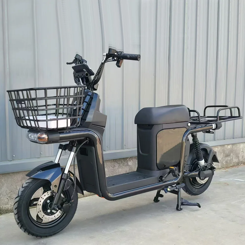 Wholesale 1000W Electric Bike Scooter Long Range Moped Electric Cargo Bike For Food Delivery