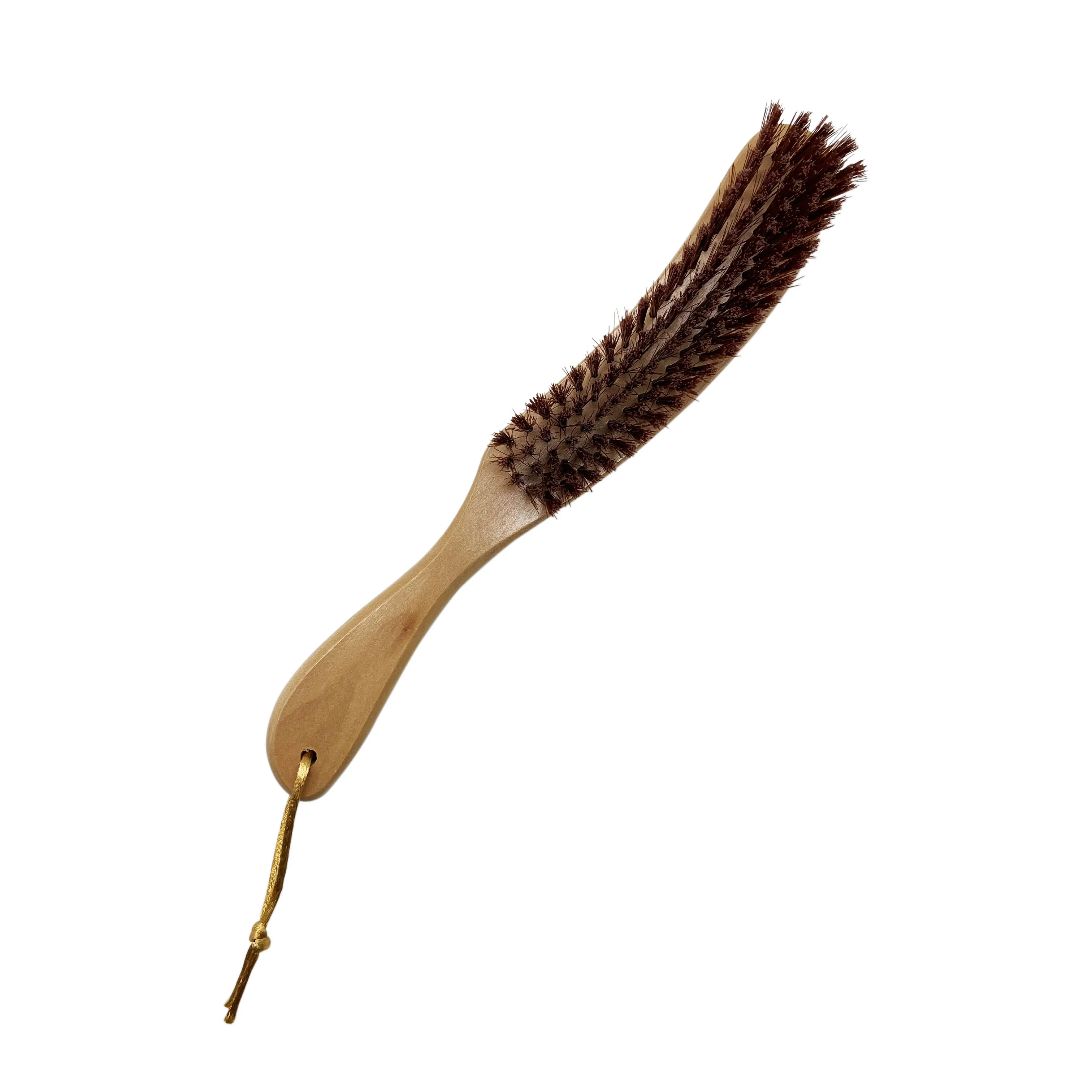 S type  High quality wood handle  bristle hair salon Wood Handle Fluffy Bristle brush  hairbrush comb