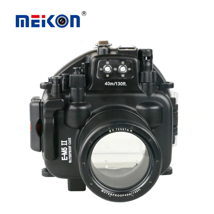 Meikon E-M5II Waterproof Camera Housing Diving 40m/130ft for Olympus E-P5 E-M5 II E-M1 E-M10