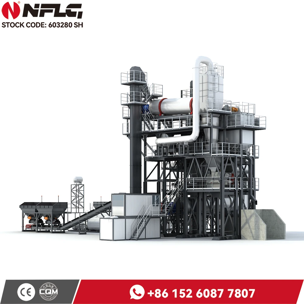 Drum Dryer Dust - Resistant Filter Bags Batch Mix LBKZ1200 Stationary Asphalt Mixing Plant