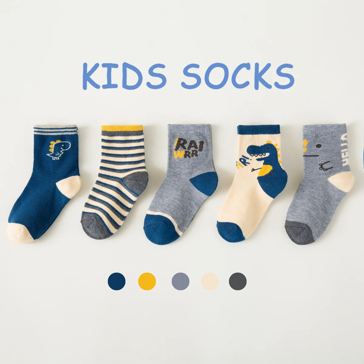 Новые детские мини-носки с героями мультфильмов, хлопковые носки средней длины