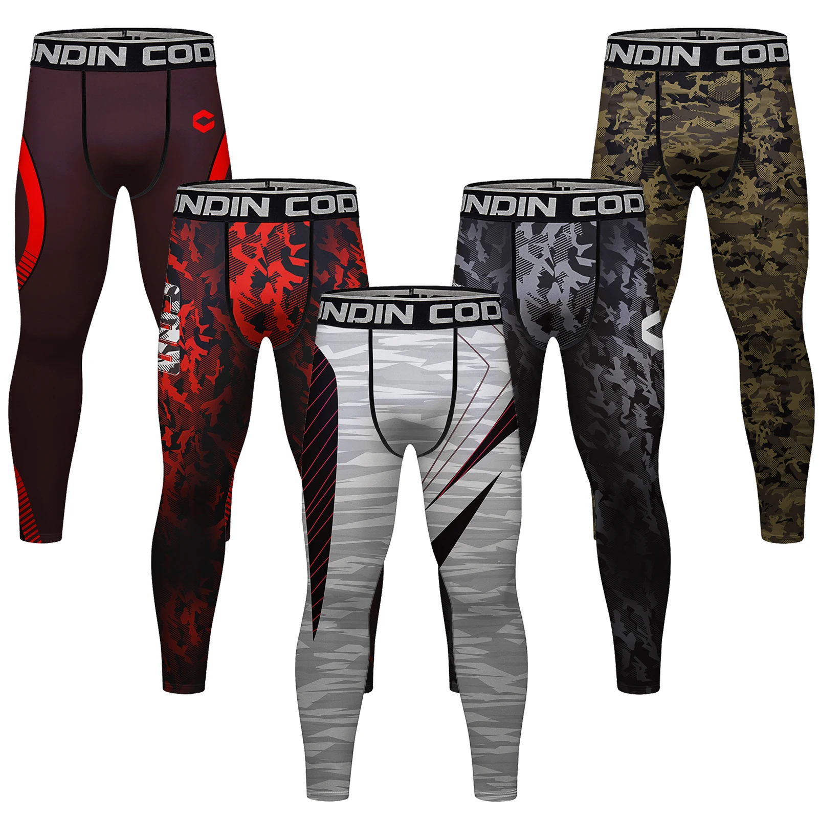 High Elastic Sport Compression Gym Leggings Men Outdoor Basketball Football Running Training Base Layer Pants