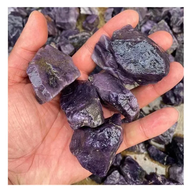 New arrivals raw gemstone crystals healing stones purple Sugilite rough stone for sale
