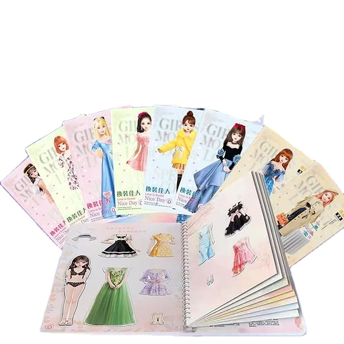 Magnetic Dress Up Baby Magnet Puzzle Sweet Girl Magnetic Educational Toys magnetic puzzle dress up educational toy for kids