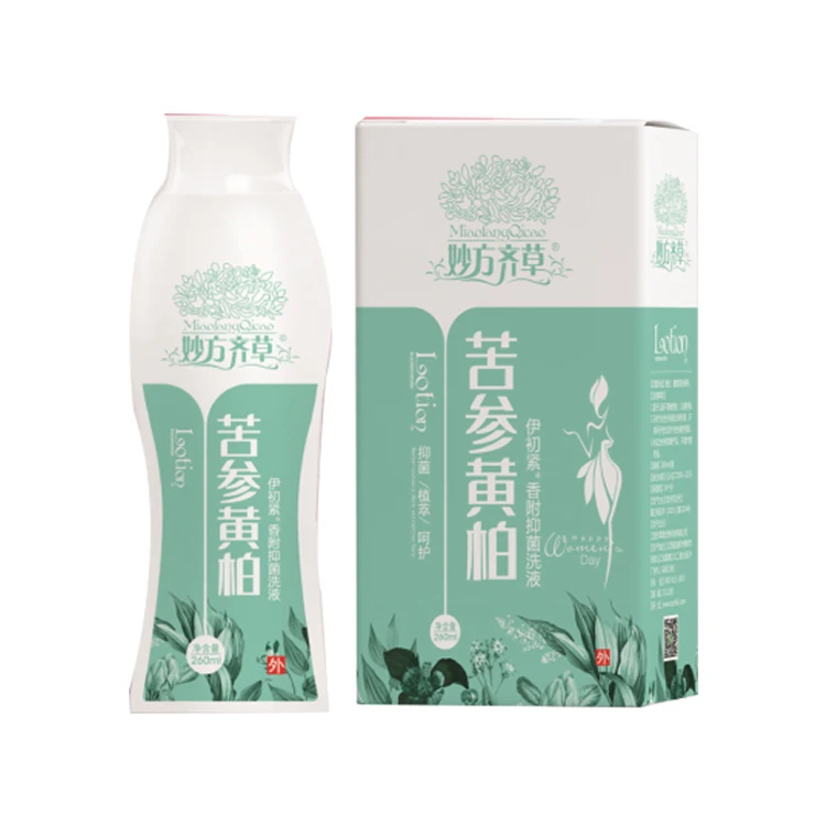 
Feminine product for clearing heat and dampness, Sophora flavescens lotion is used to treat genital itching 