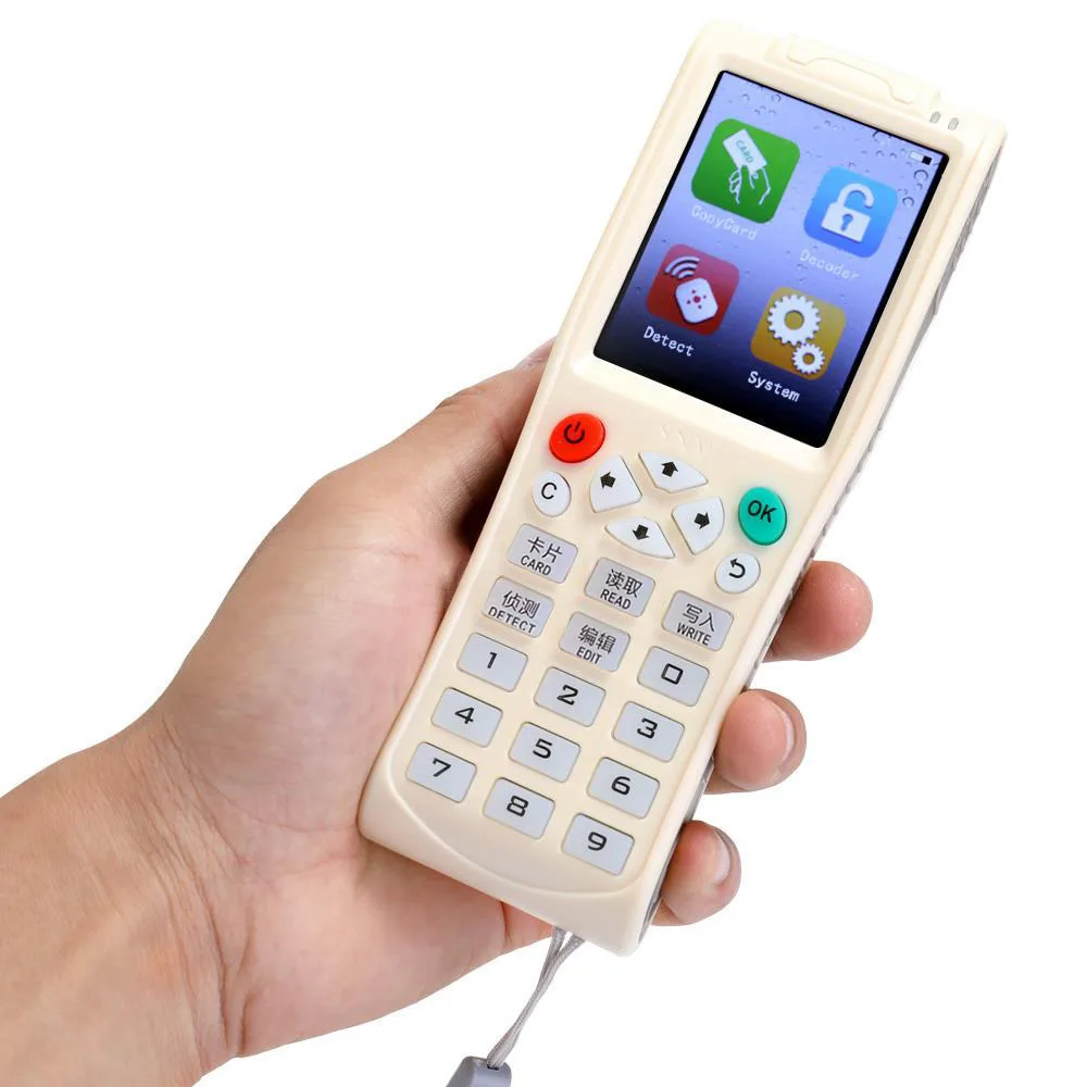Icopy Handheld 125khz Ic Access Smart Card Reader 1356mhz Key Rfid Cloner Duplicator Copier