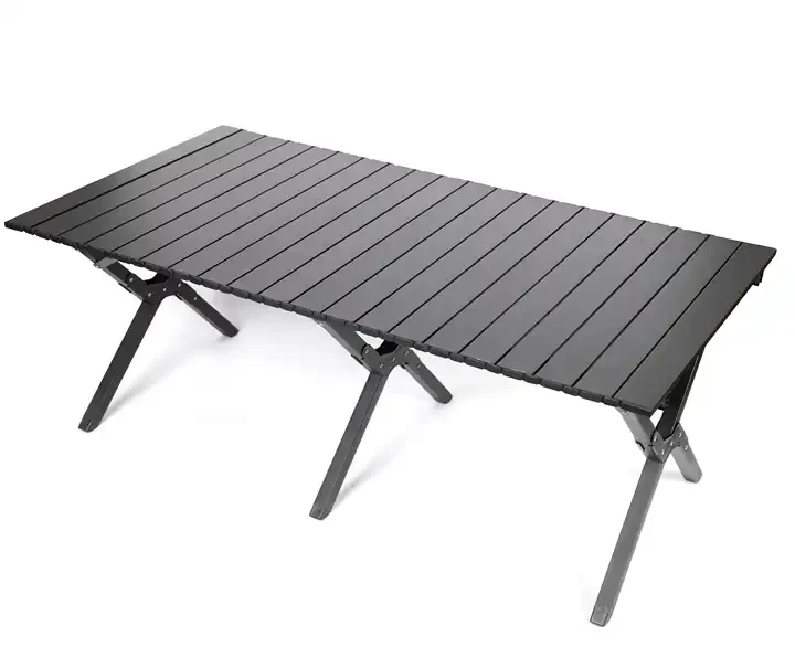 TODO smart portable camping picnic table outdoor folded table easy carry furniture solid wood camping barbecue egg roll table