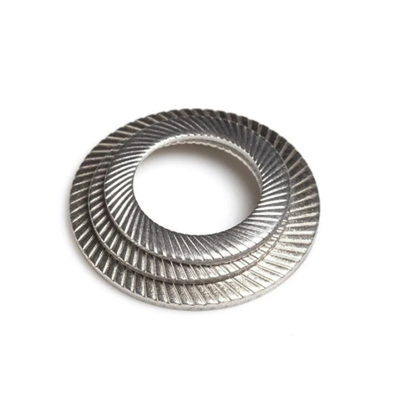 Self-locking Safety Anti-loose Washer Double-layer Female Washer Double-sided Tooth Stop Washer