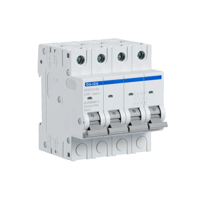 New  10ka 4P mcb 40a 1000v mcb Mini Micro MCB