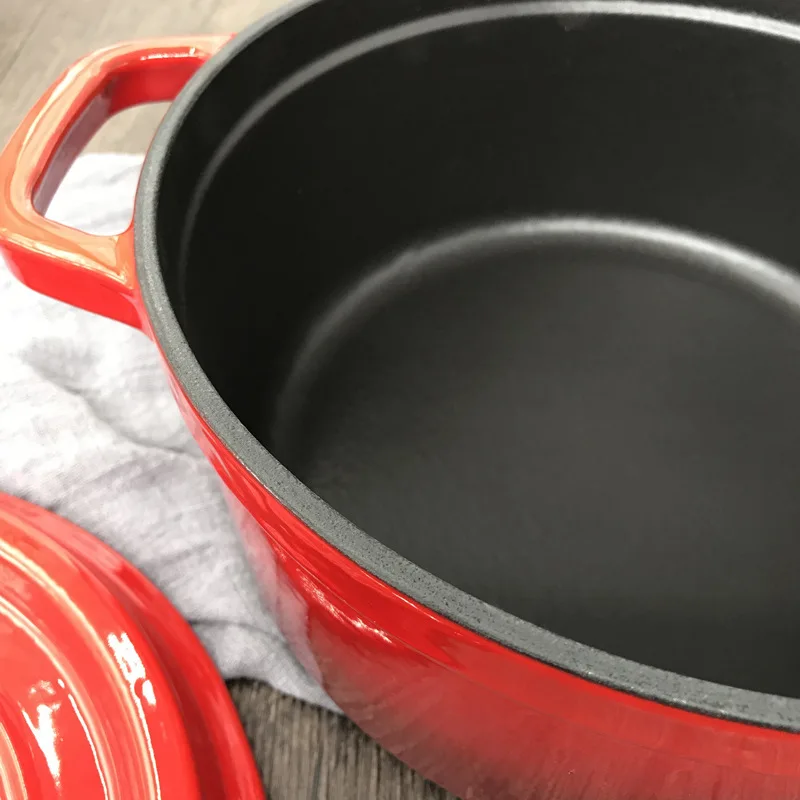 Wholesale Steel Pans Grade Cookware Set Non Stick Cast Iron Enamel Pot Cookware Soup Stock Cooking Pot