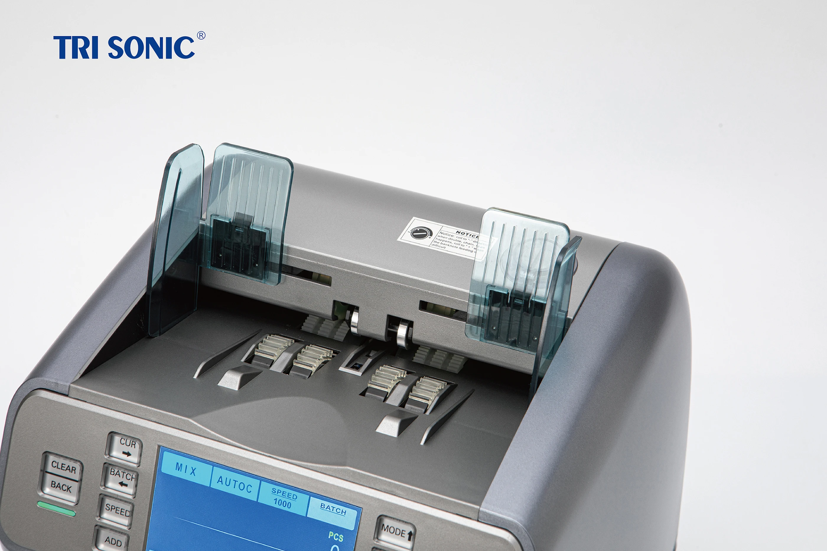 Tri Sonic HT-9100 CIS Touch Screen Fast Counting Mix Bill Value Money Cash Counter Money Counting For Supermarket