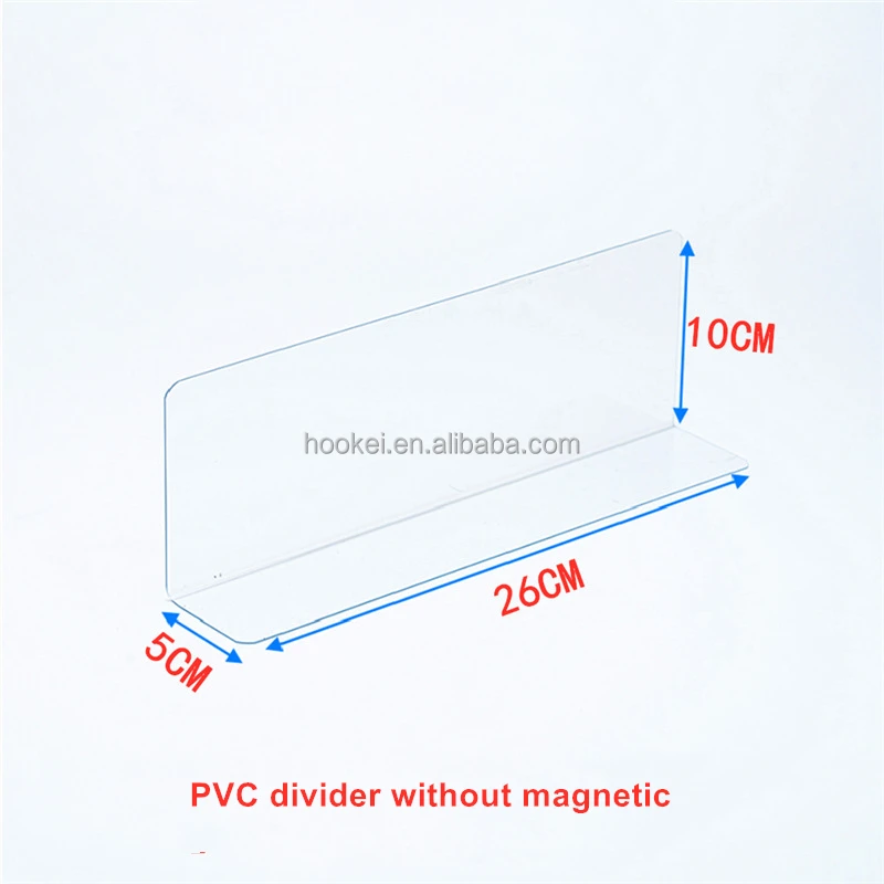 Hookei Transparent Supermarket Shelf PVC Dividers