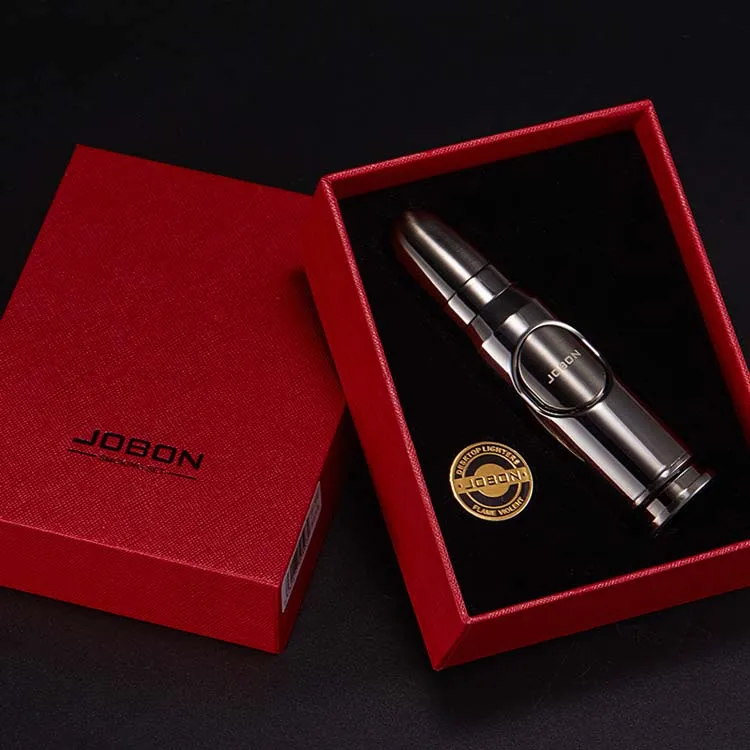 Креативная ветрозащитная надувная Зажигалка в форме пули прямая синий огонь уличная зажигалка