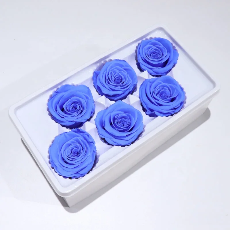 Оптовая продажа, сохраненные красные розы класса А длиной 5-6 см, подарок на день рождения, украшение для дома и свадьбы «сделай сам»