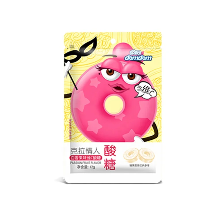 Sour Hard Candy Passion Fruit Flavored candy press candy sweets confectionery candies manufacturer OEM ODM