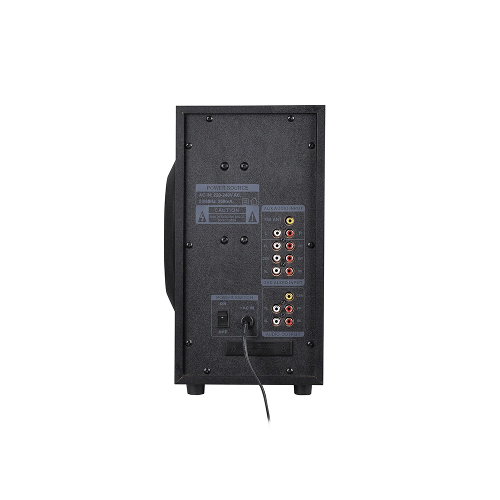 new design black subwoofer 5.25'and satellite 3'x5 for home theater system speaker