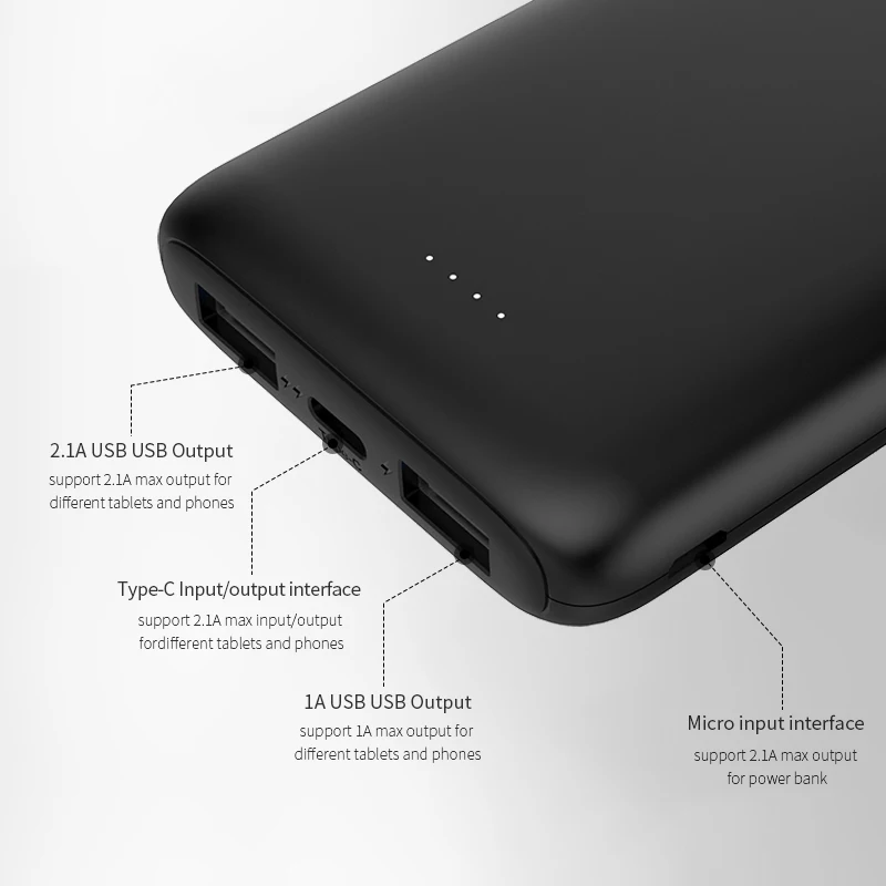 GOLF Wholesale Phone Charging Accessories High Capacity Lithium Cellphone Charging Case Mini Size Factory Power Bank 10000mah