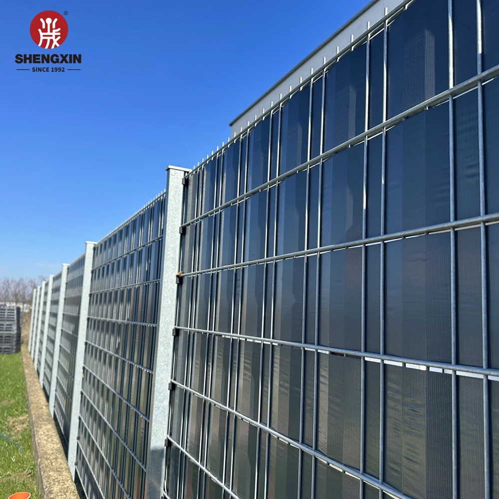 8/6/8 Антрацит Ral7016 двухпроводное ограждение с стойкой