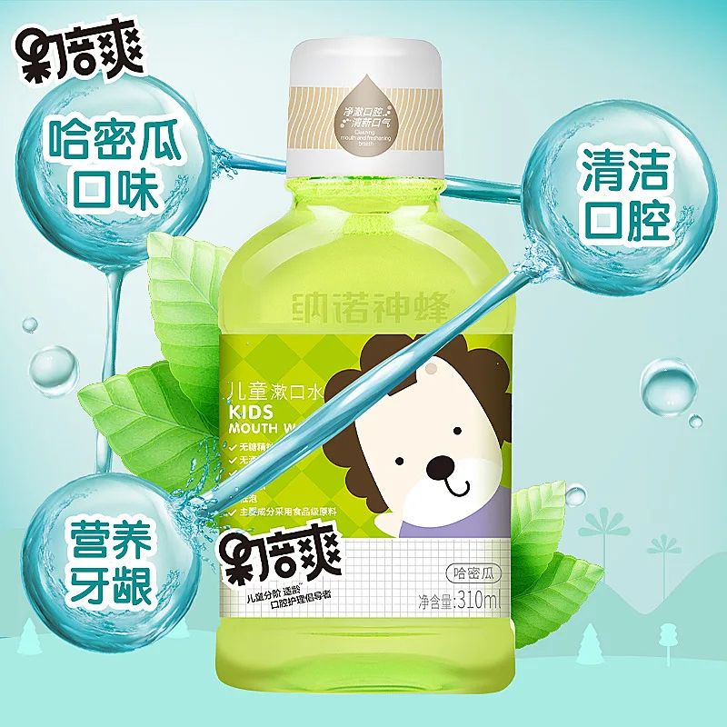 Фирменная торговая марка, 310 мл, Детская мойка для рта без спирта с фруктами