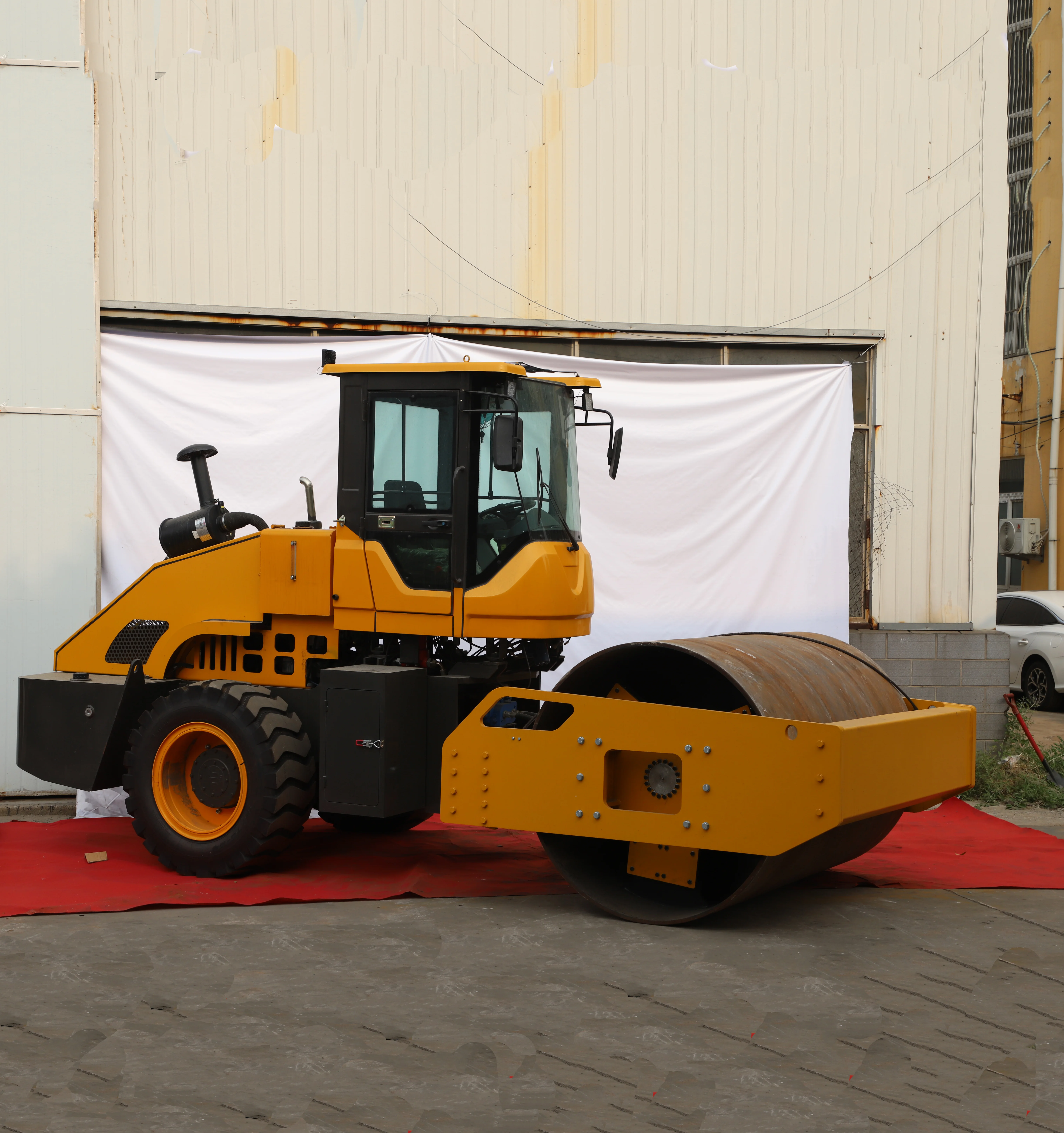 Новый дизайн строительная техника Вибрационный дорожный каток двойной барабанный гидравлический насос Уплотнительная Машина